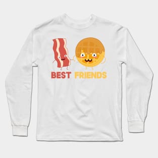 Bacon and Waffles Best Friends Matching Couple Long Sleeve T-Shirt